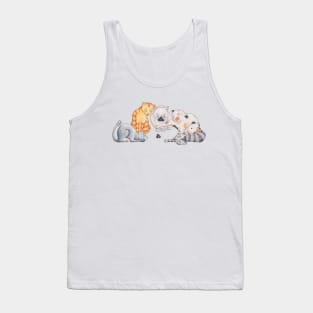 Cats and Butterfly Tank Top